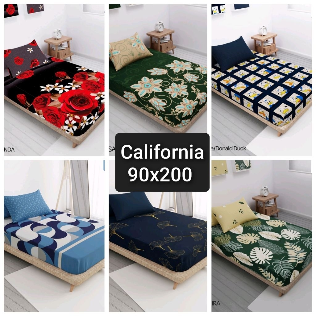 California - Sprei Single 90 x 200 Tinggi 20