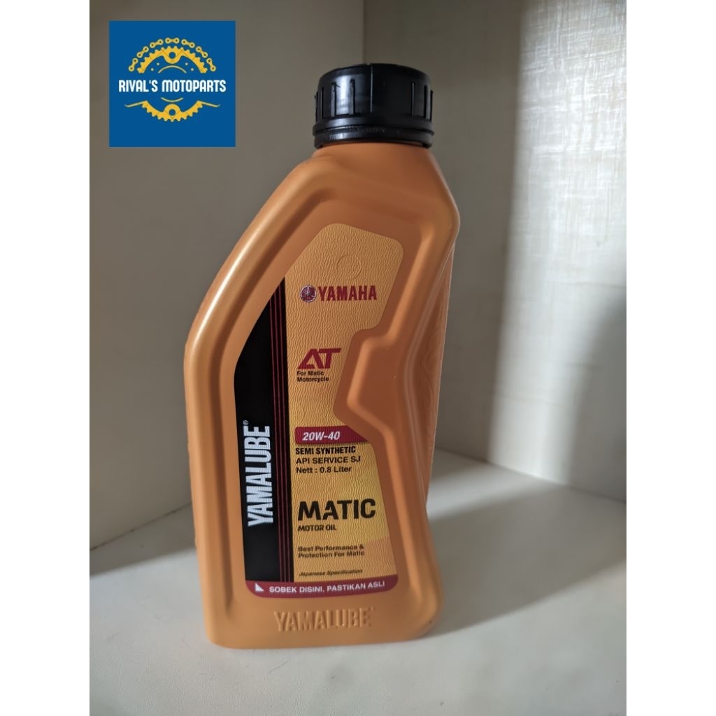 Rivals - YAMALUBE MATIC 20W40 0,8 LITER ORIGINAL OLI MOTOR YAMAHA MIO FINO GEAR NMAX LEXI AEROX
