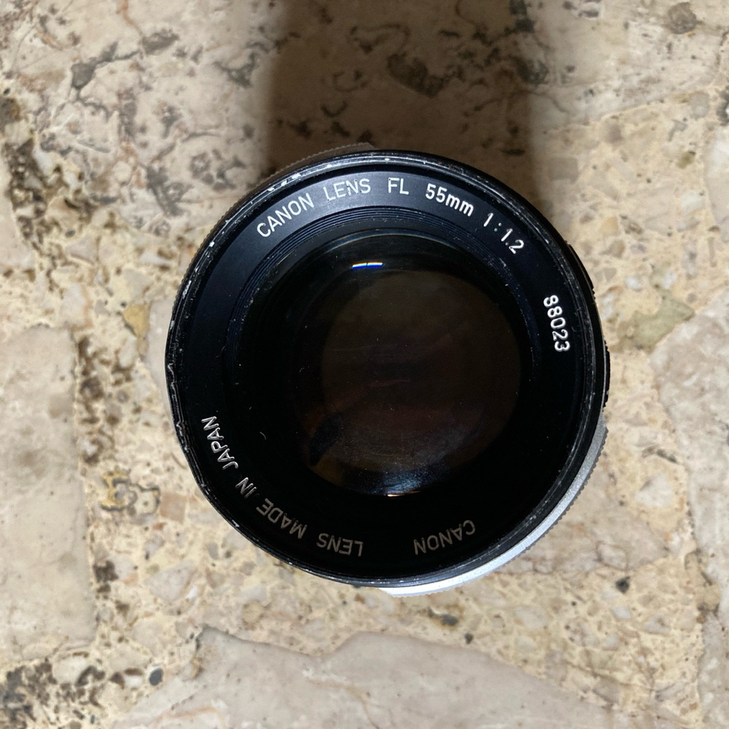 Lensa Manual Canon FL 55mm F1.2 Mount FL FD Bokeh Dreamy Analog