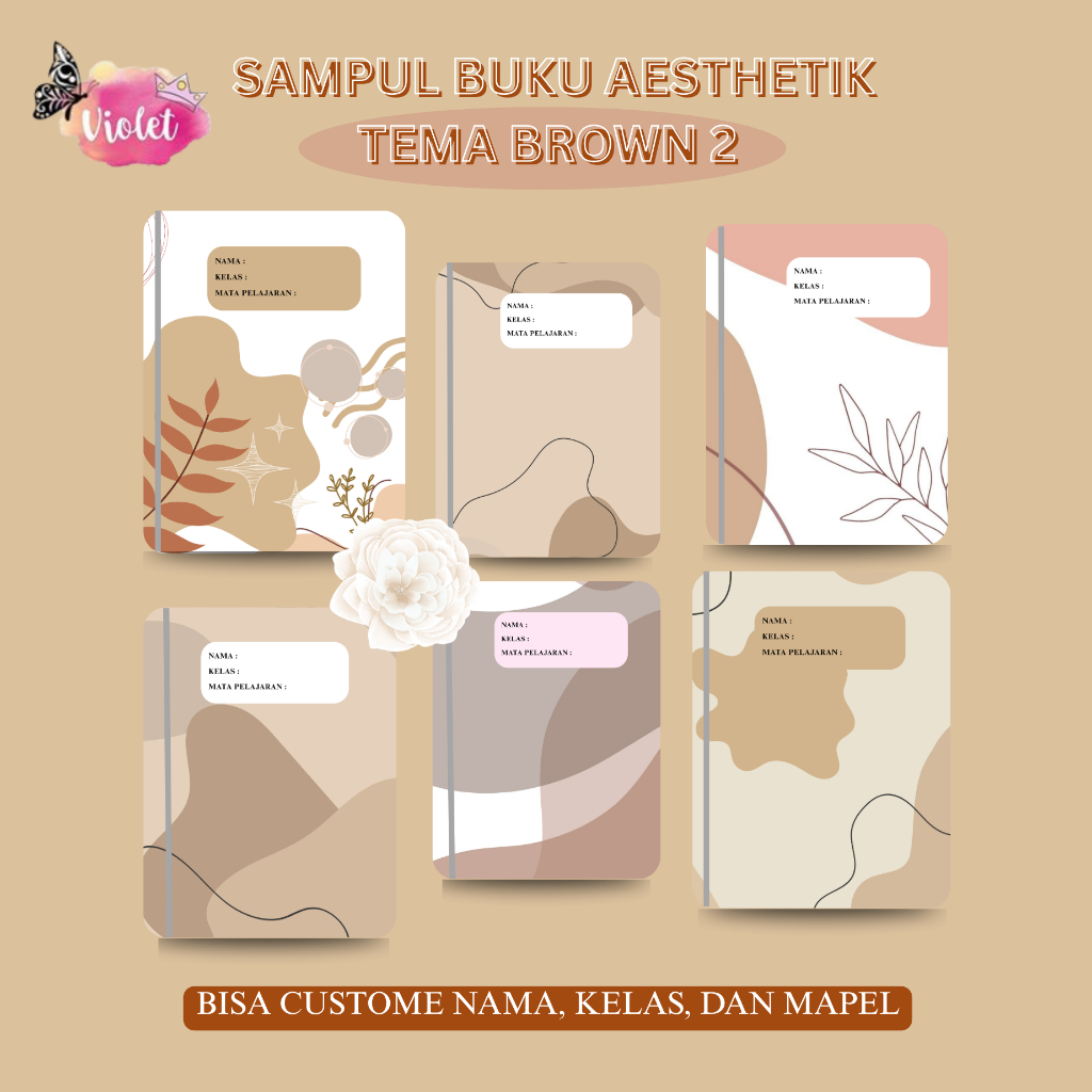 

SAMPUL BUKU AESTHETIK COVER - BROWN 2