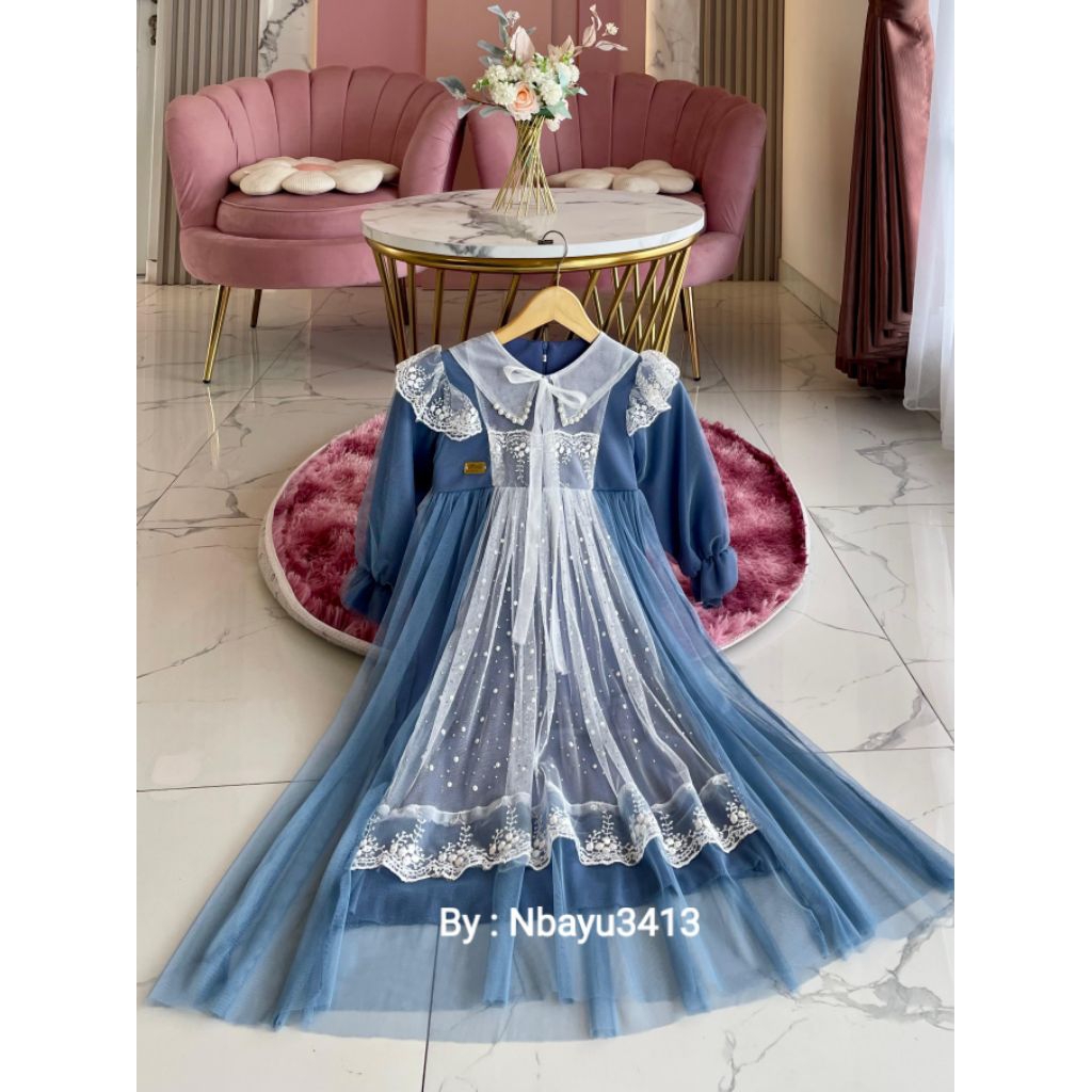 MOANA DRESS COUPLE IBU & ANAK DRESS LEBARAN GAMIS KONDANGAN