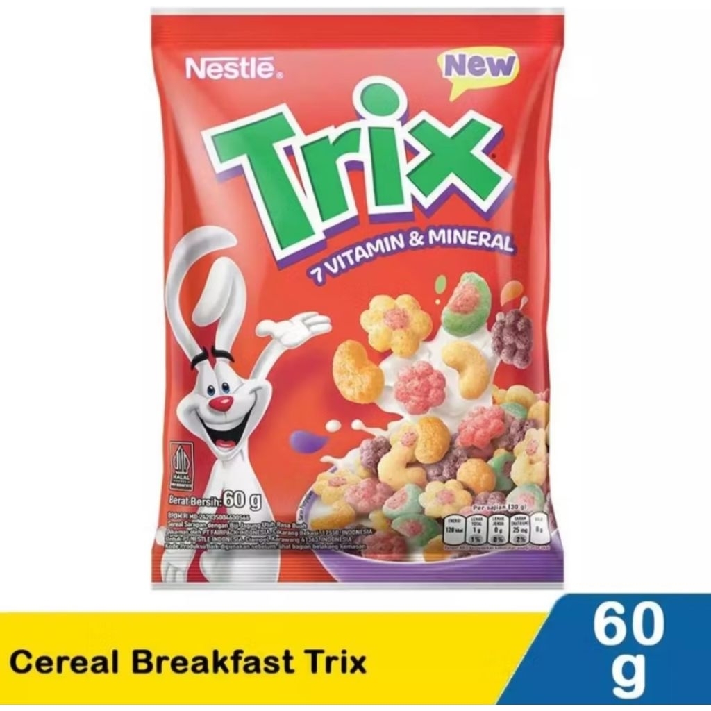 

TERMURAH NESTLE TRIX Cereal 60g Rasa Buah