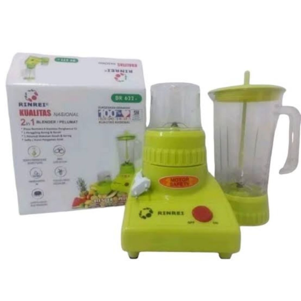 BLENDER RINREI 2IN1 PLASTIK BR 622P (NEW)