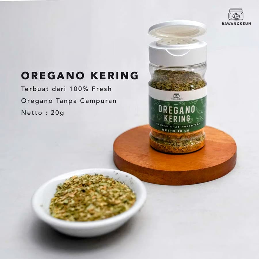 

Oregano Kering Bubuk 20gr by BAWANGKEUN Dried Oregano Leaves Daun Origano Bumbu Masak Rempah Dapur