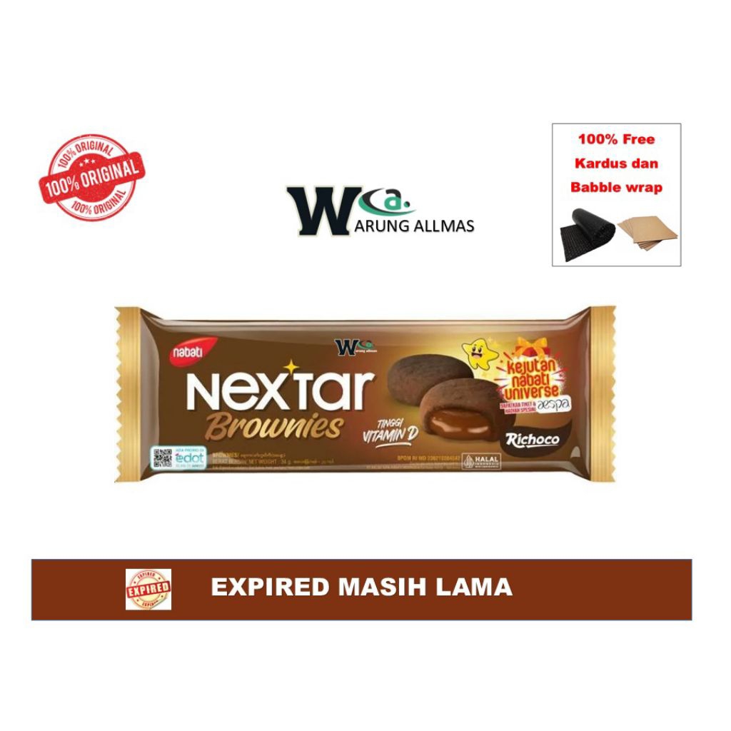 

Nabati Nextar Brownies Premium Tinggi Vitamin D Richoco