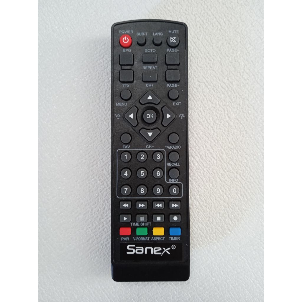 Remot STB Sanex DVB T2 tanpa setting