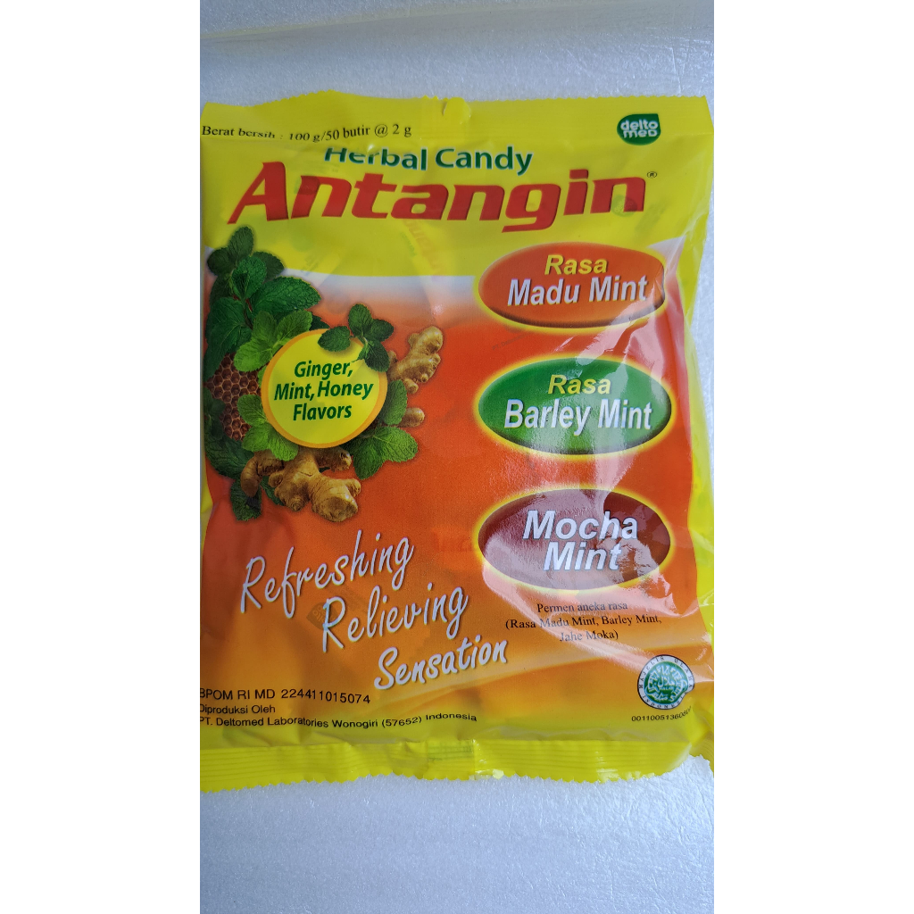 

ANTANGIN HERBAL CANDY - 50 pcs / Mix Rasa Membantu Menghilangkan Mual / PERMEN ANTANGIN