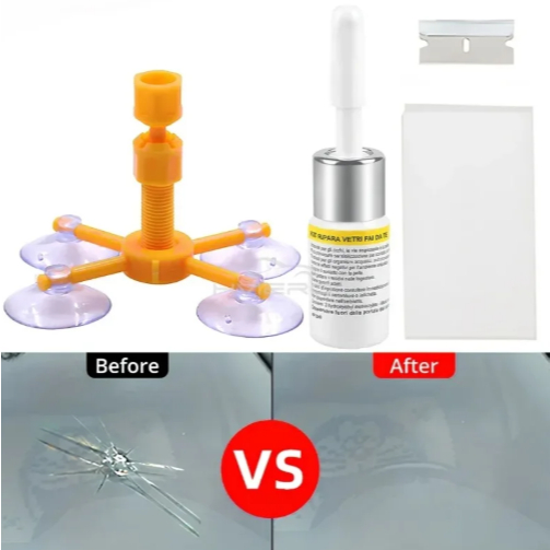 Windshield Winshil Repair Kit Lem Perbaikan Kaca Mobil Layar LCD HP Retak Pecah Gores Resin