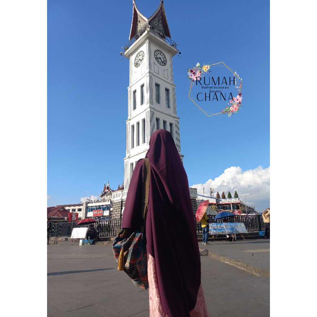 Khimar Wolpeach premium jumbo Rumah Chana