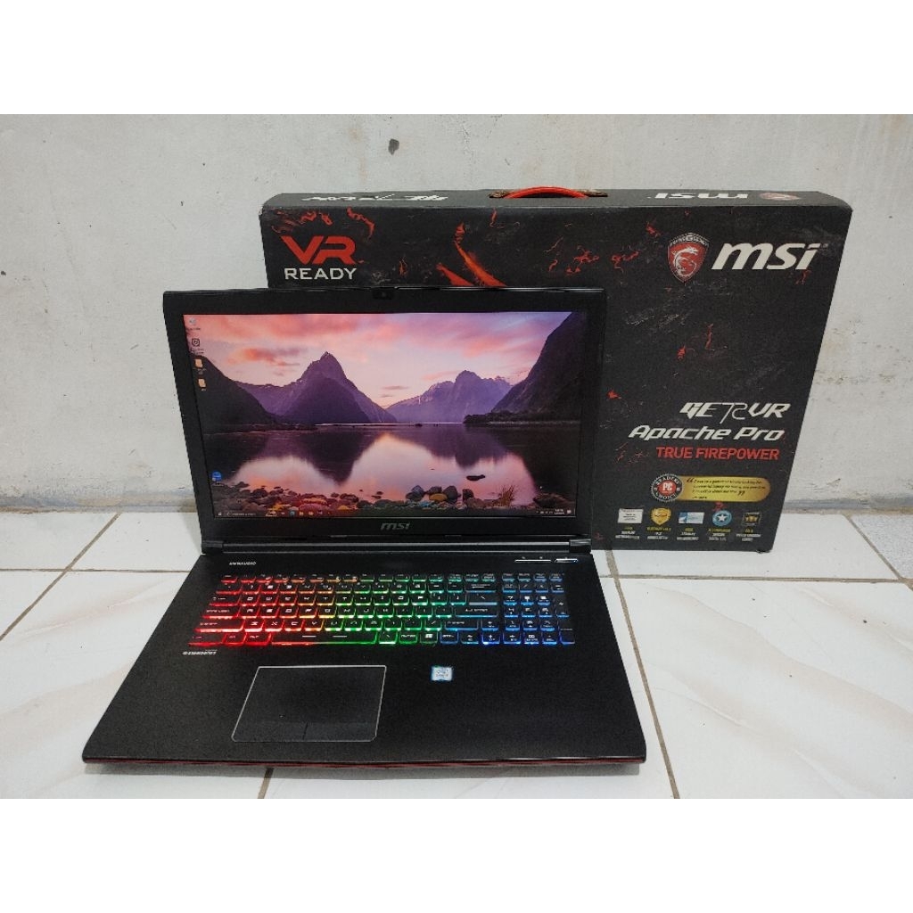 Laptop Gaming msi ge72mvr 7rg apache pro gtx 1070
