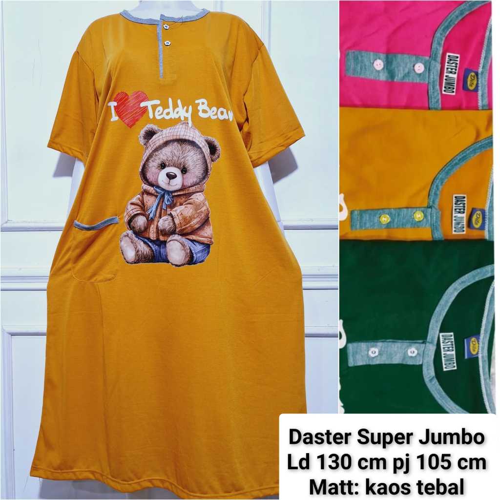 daster bumil super jumbo daster kaos XXL Ld 130 cm