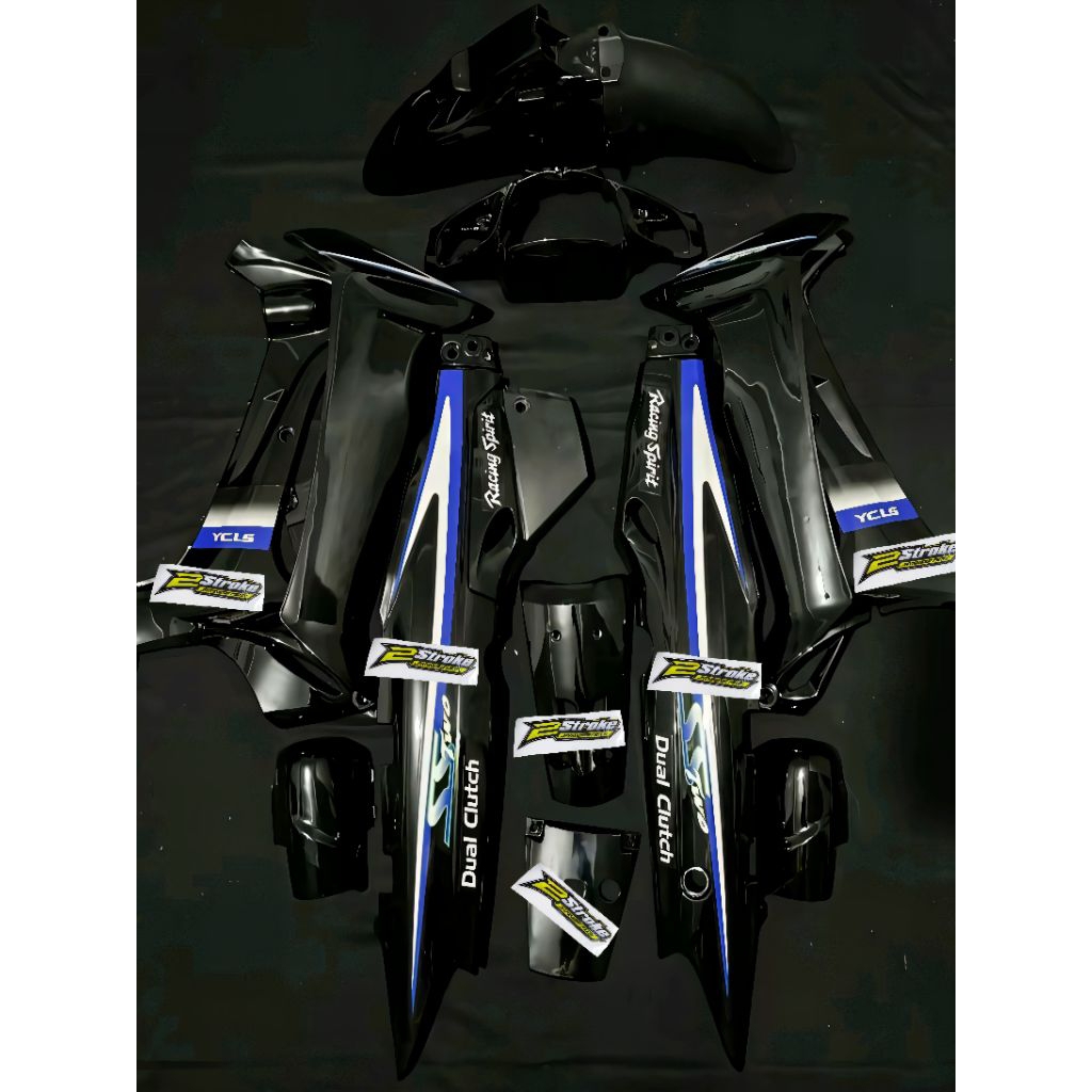 Fullset Body Halus Fizr SS Two Hitam Biru Custom Body Set Halus Yamaha F1zr SS Two Hitam Custom