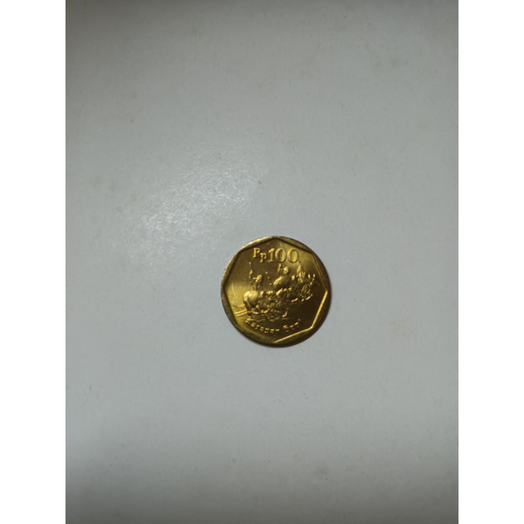 Uang Koin Logam 100 Rupiah Karapan Sapi Tahun 1998