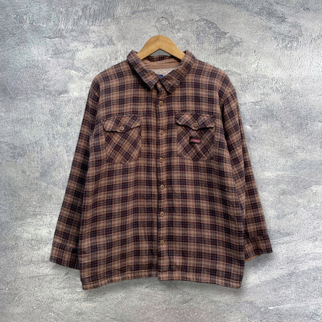 Kemeja Flannel Brown Sherpa