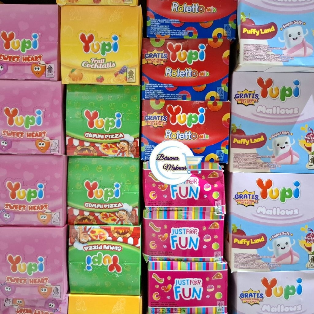 

YUPI box Gummi Pizza / Sweet Heart / Cocktail / Aquarium / Puzzle Medal / Just Fun / Marshmallow