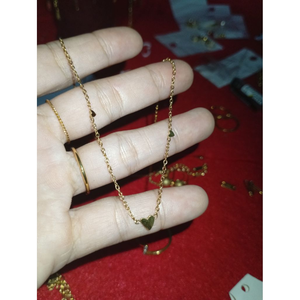 kalung titanium love kecil