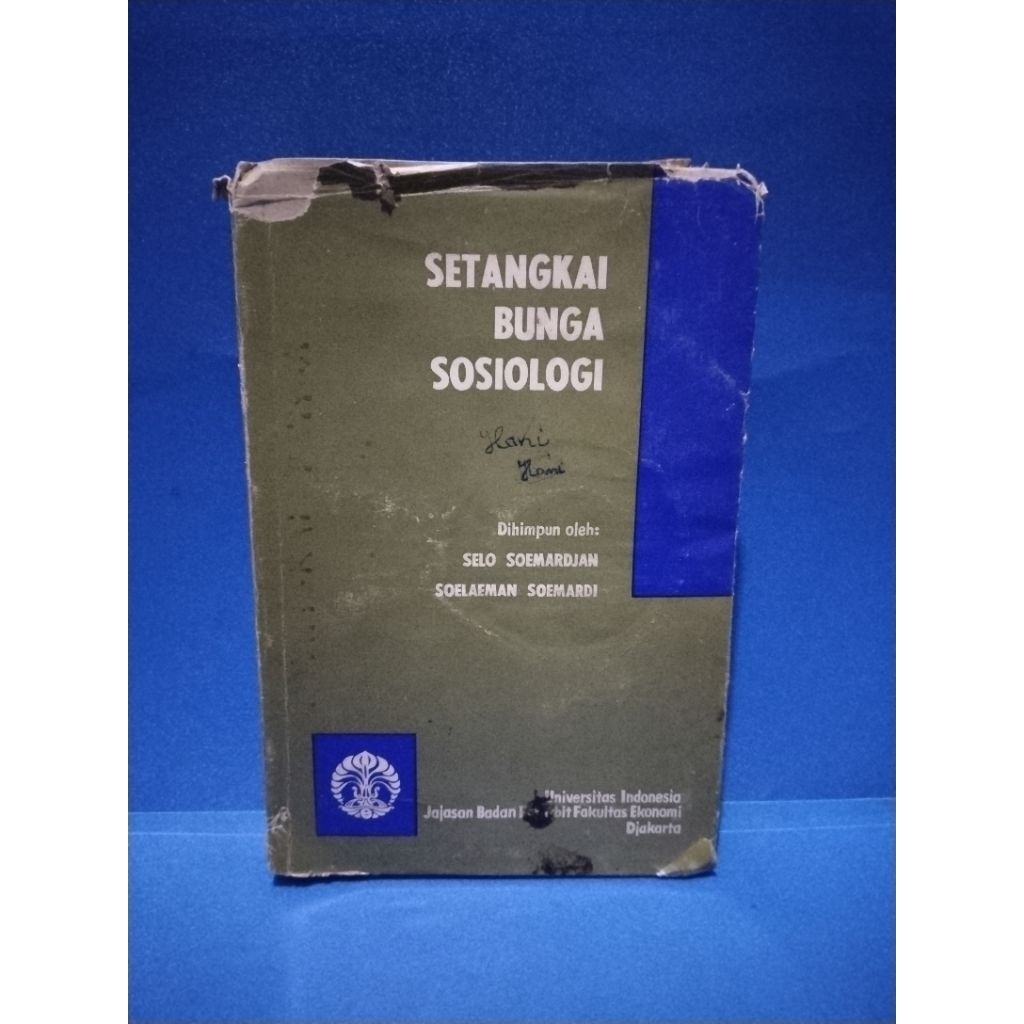 buku original SETANGKAI BUNGA SOSIOLOGI by Selo Soemardjan