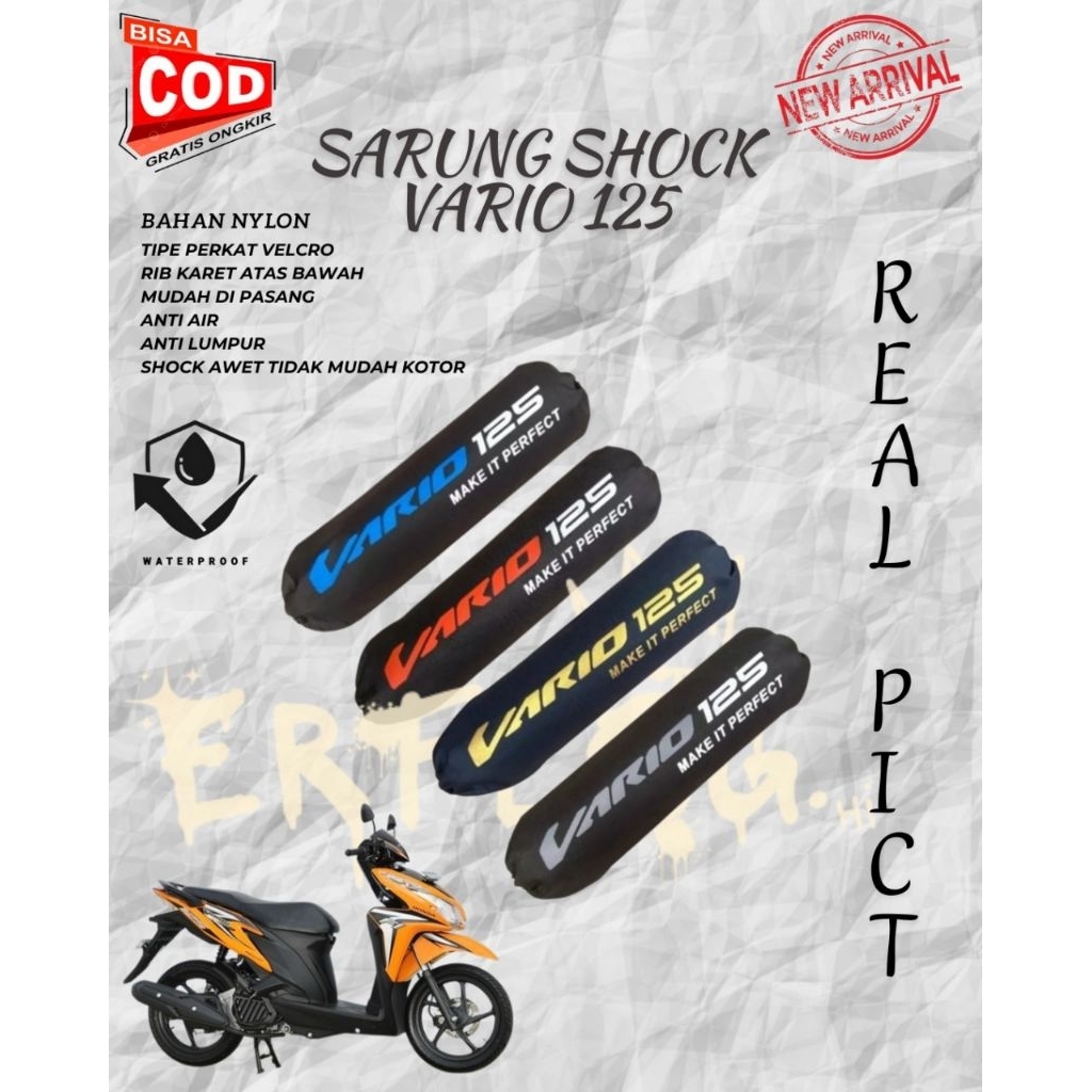 Sarung shock vario 125 pelindung shock belakang cover shock anti air anti lumpur