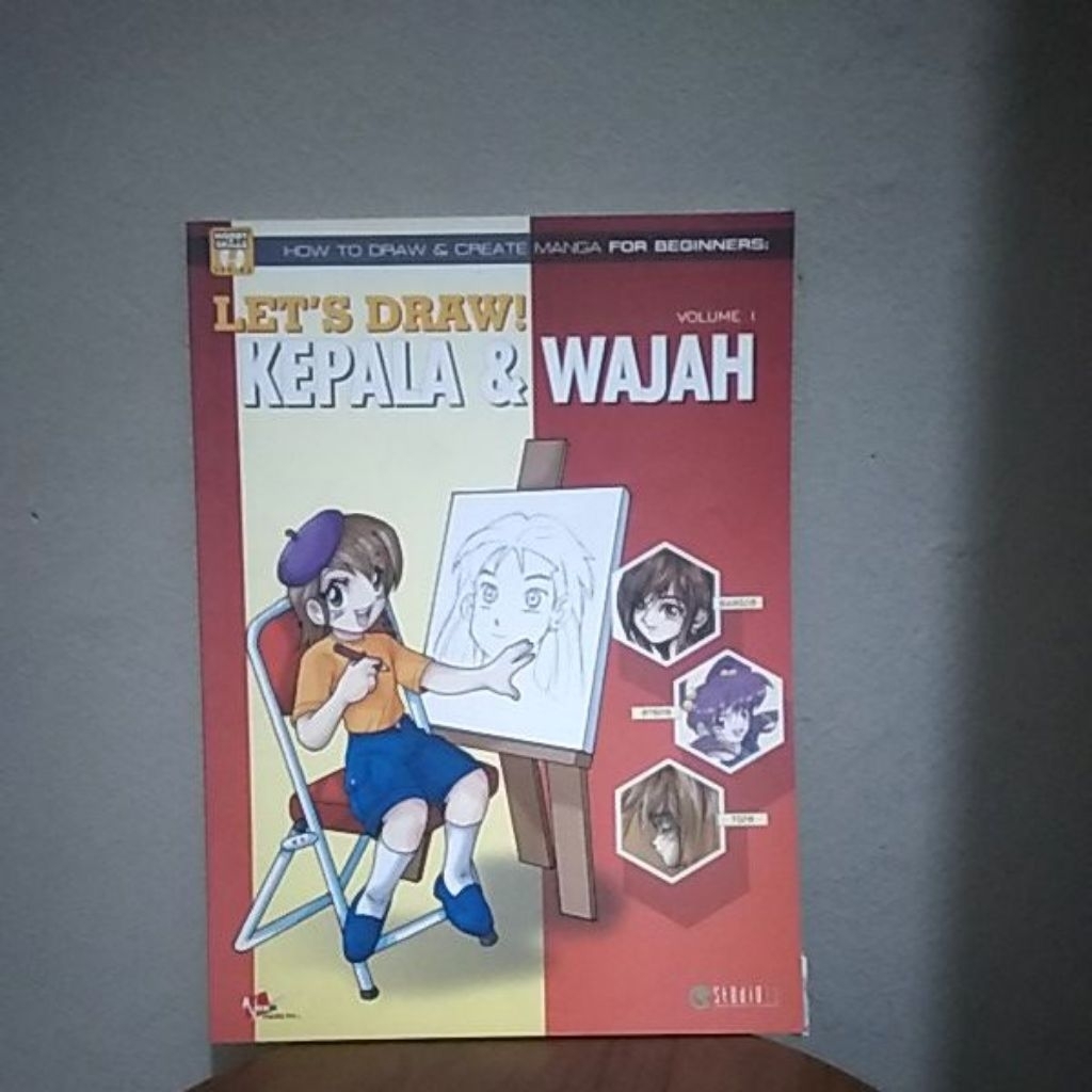 Buku Cara Menggambar Anime Let't Draw Wajah & Kepala