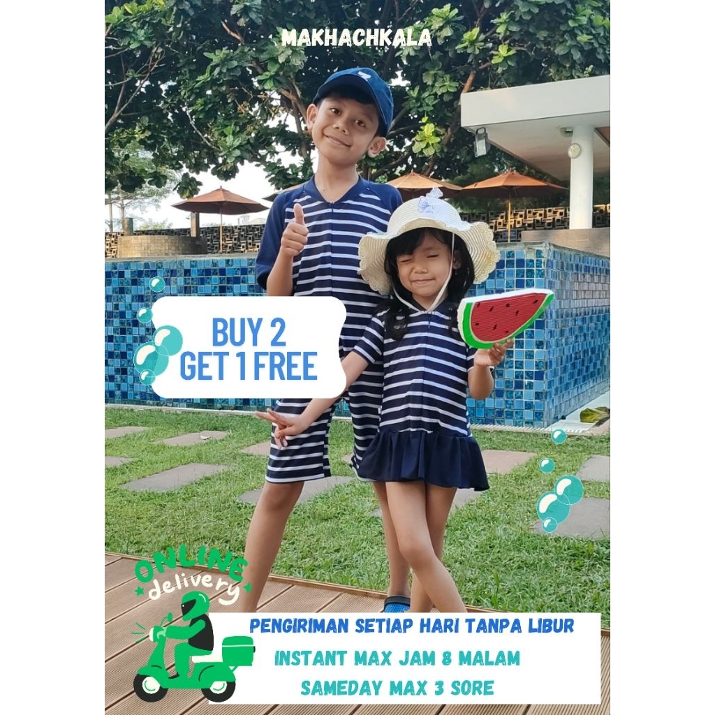 Baju Renang Bayi Laki-Laki dan Setelan Kembar untuk Anak