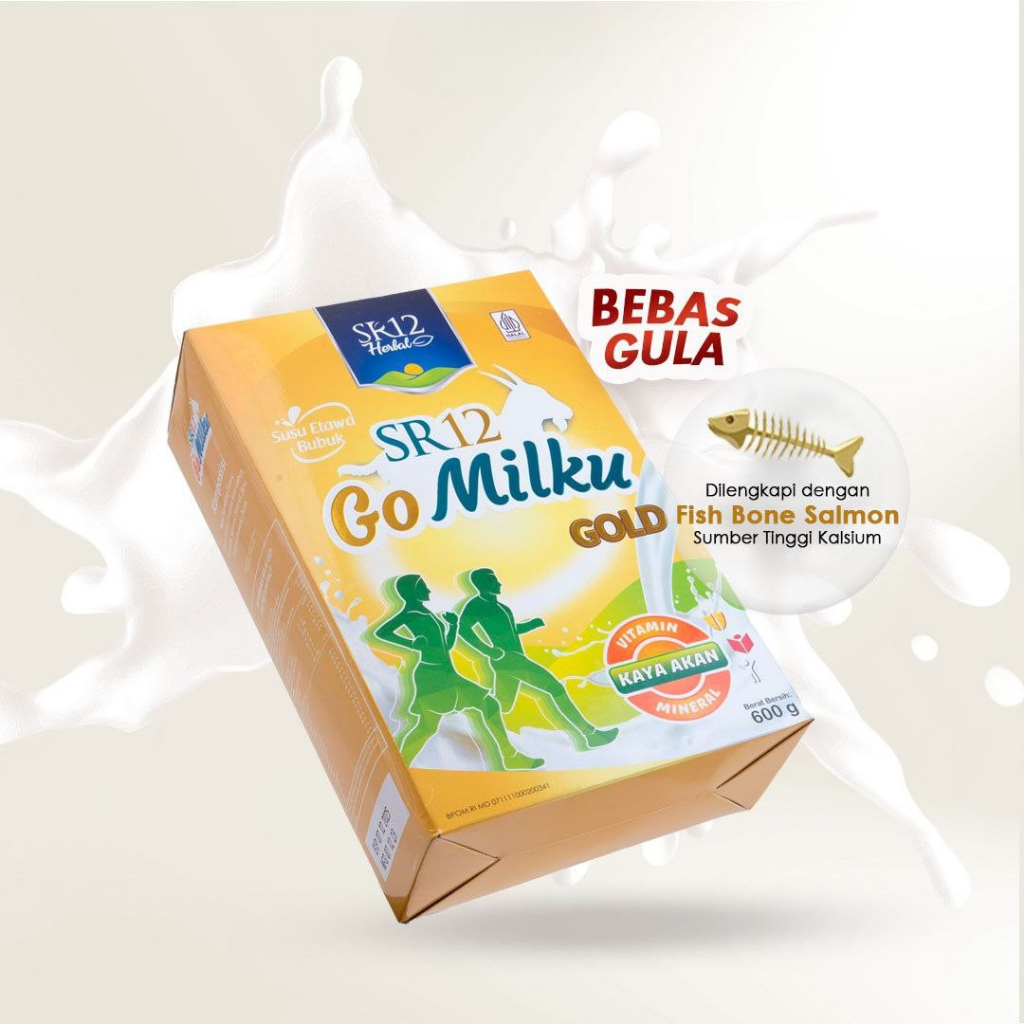 

SR12 Go Milku Gold Susu Kambing Etawa | Susu Kambing Bubuk Premium | Gomilku Susu Kambing Herbal