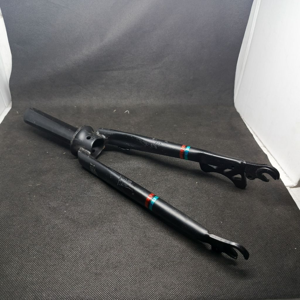 Fork pipih troy chromoly black 16+ discbrake