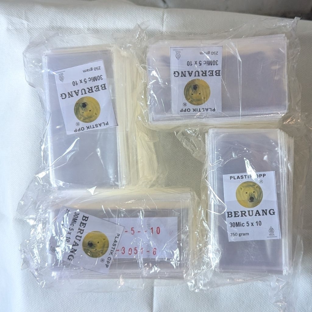 1Kg Plastik OPP Tanpa Lem 5x10 - Plastik OPPTL Kiloan - Plastik souvenir