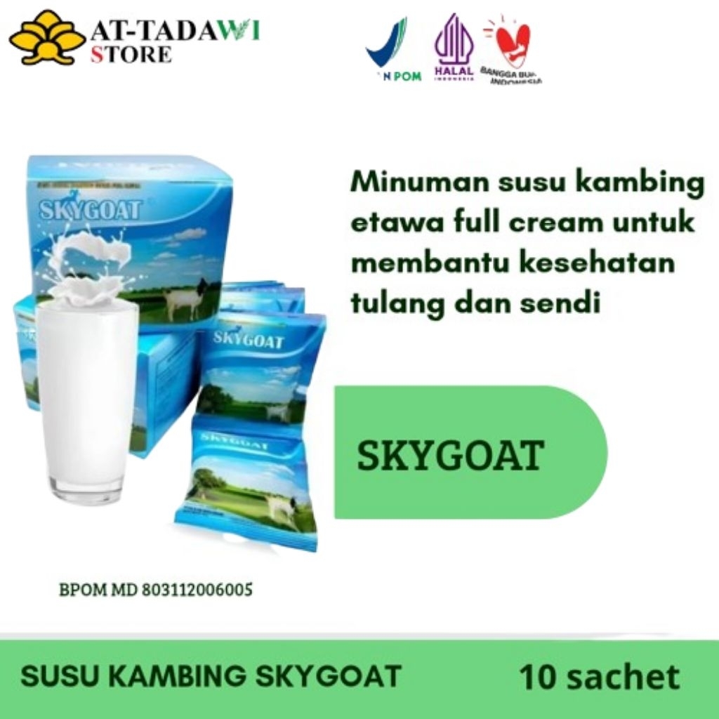 

SKYGOAT - susu kambing etawa original full cream - isi 10 sachet