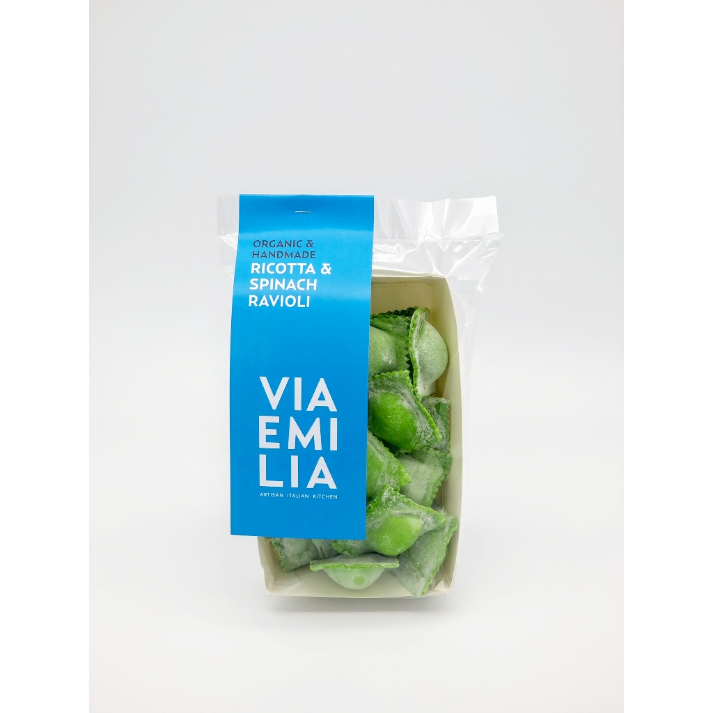 

Via Emilia Frozen Pasta Ravioli Ricotta & Spinach 250gr