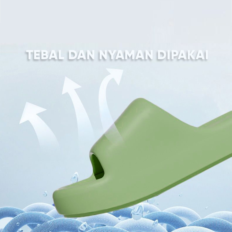 Promo Discount 10% Lazy Bear Sendal Slop Wanita/Sandal Karet Wanita Dewasa /Sandal Slop