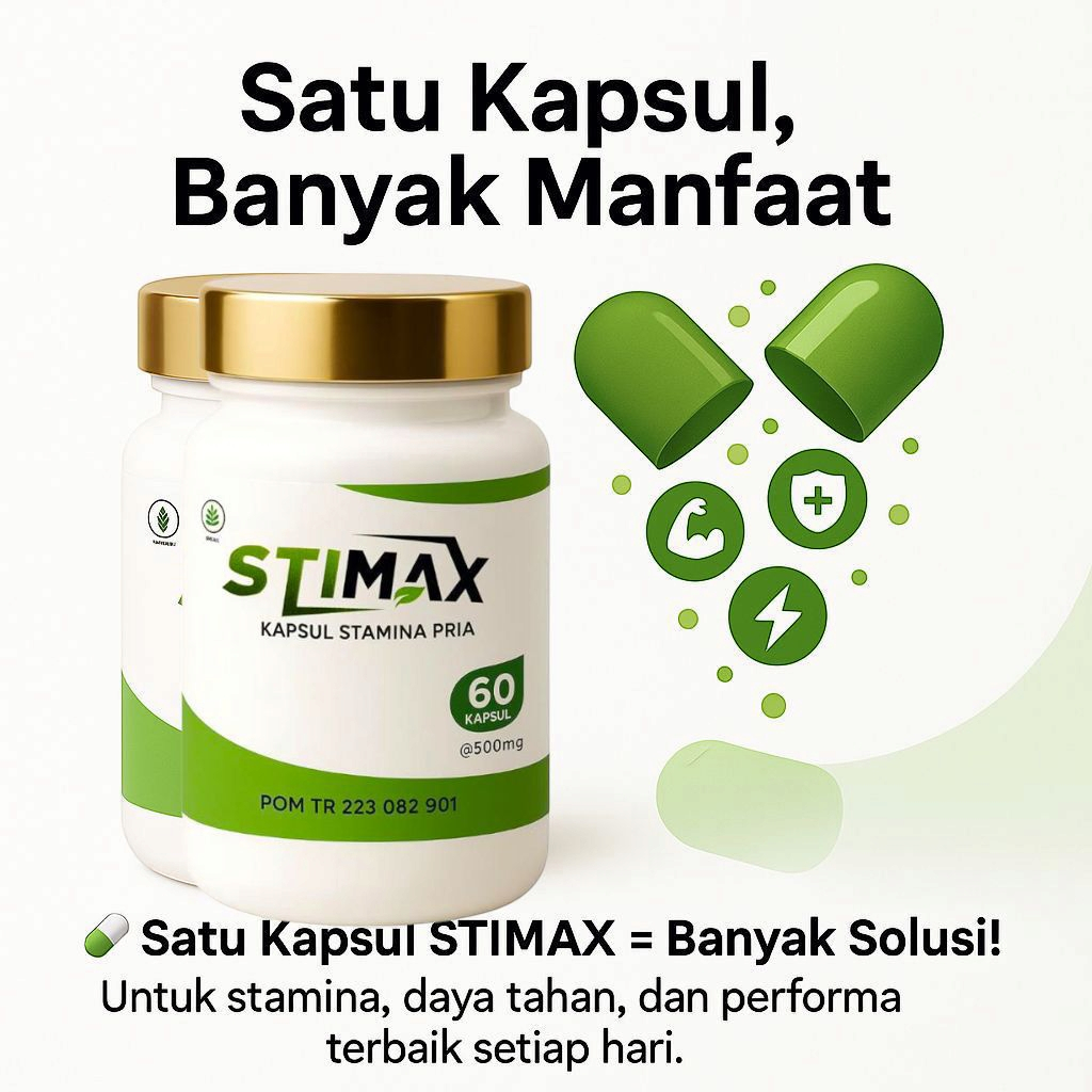 Suplemen Pria Kuat Tahan Lama Diranjang Pembesar laki laki Herbal Stamina Atasi_Ejakulasi Dini BPOM