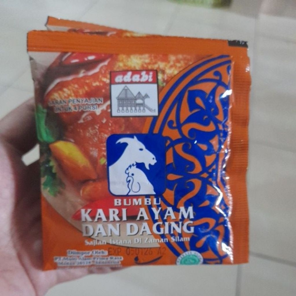 

bumbu kari ayam dan daging adabi
