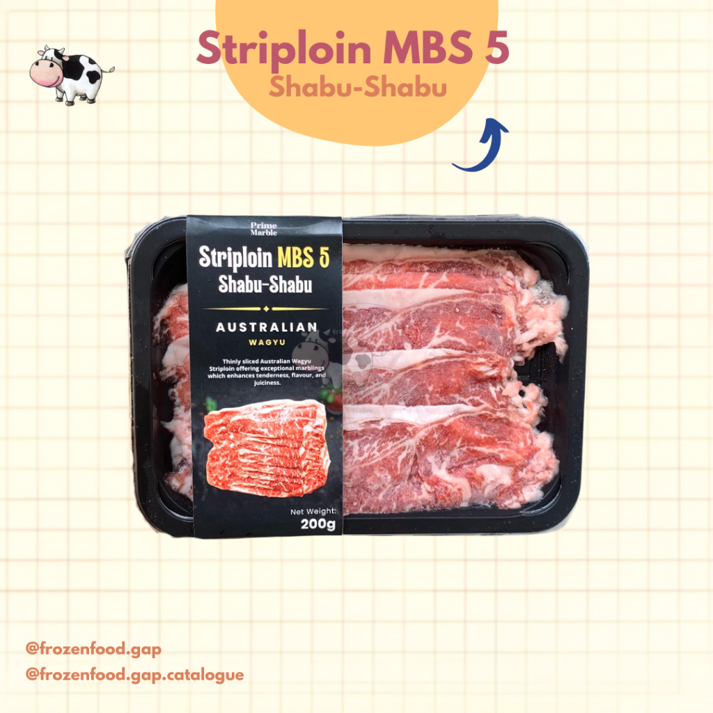 

STRIPLOIN MBS 5 SHABU SHABU 200GR | FROZENFOODGAP