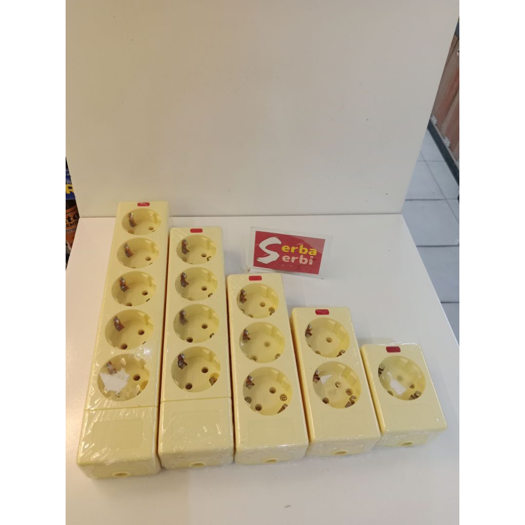 *VISALUX KOTAK KONTAK*Kotak stop kontak lubang kuning