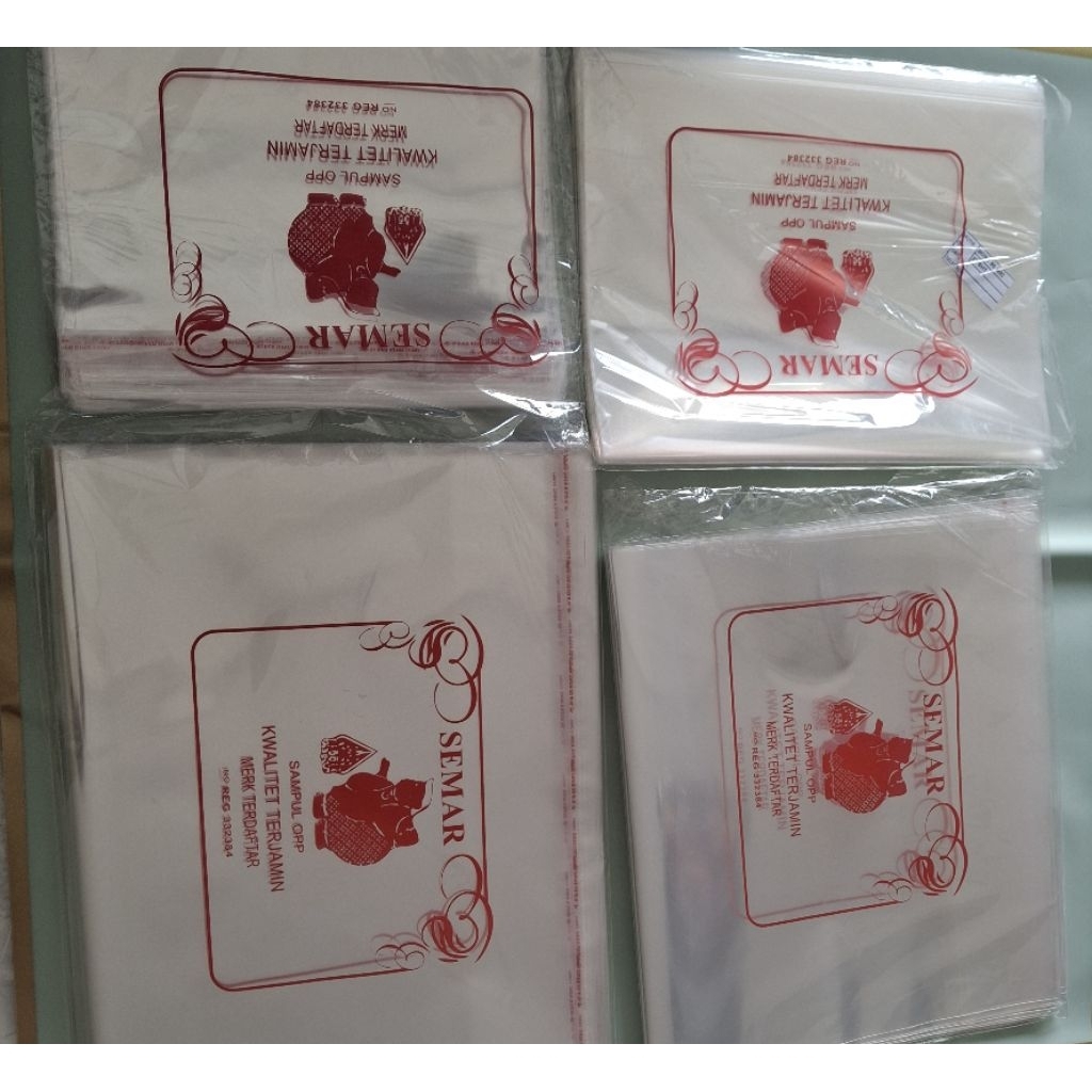 

semar sampul plastik opp isi 25 lembar
