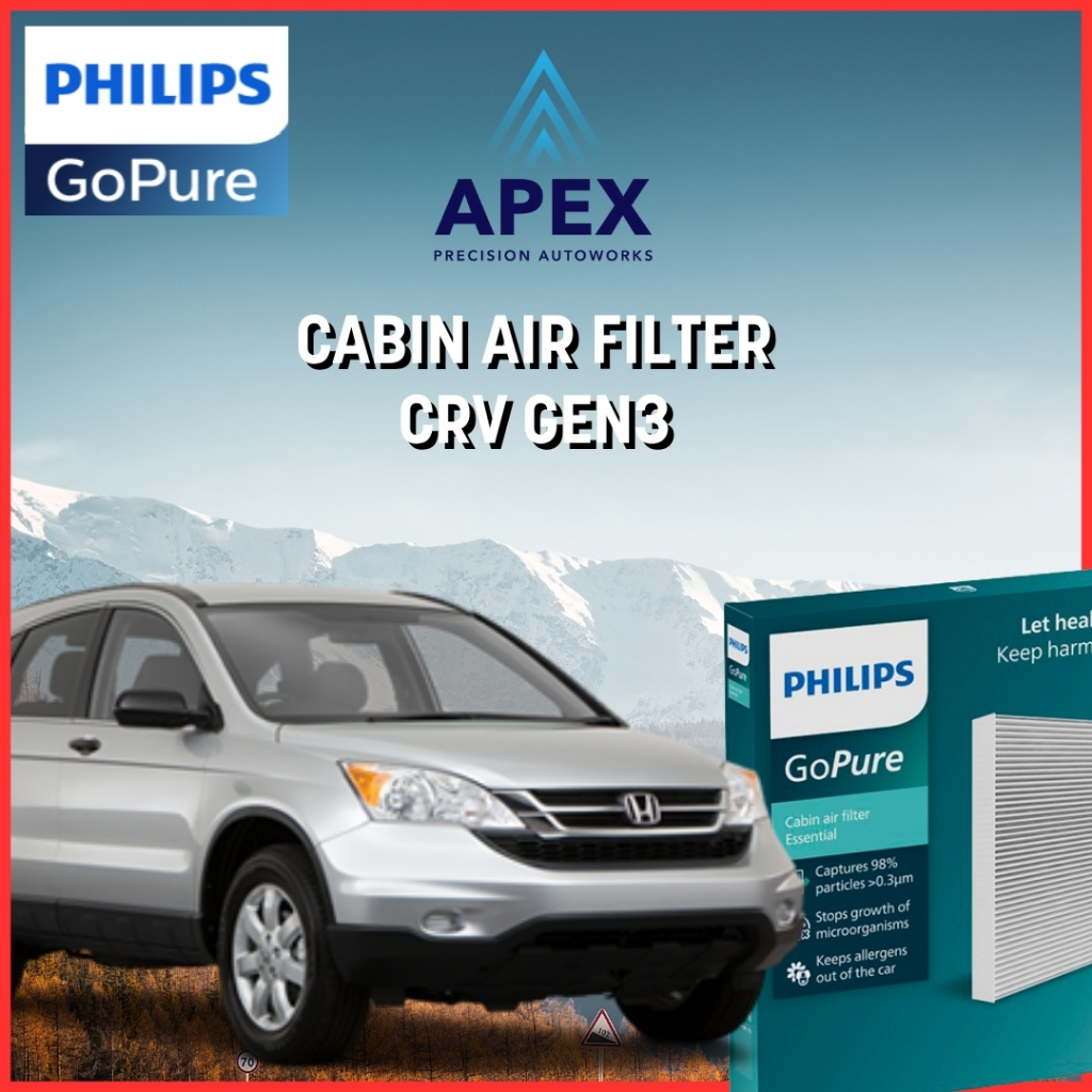 PHILIPS GOPURE CABIN AIR FILTER / FILTER AC CRV GEN 3
