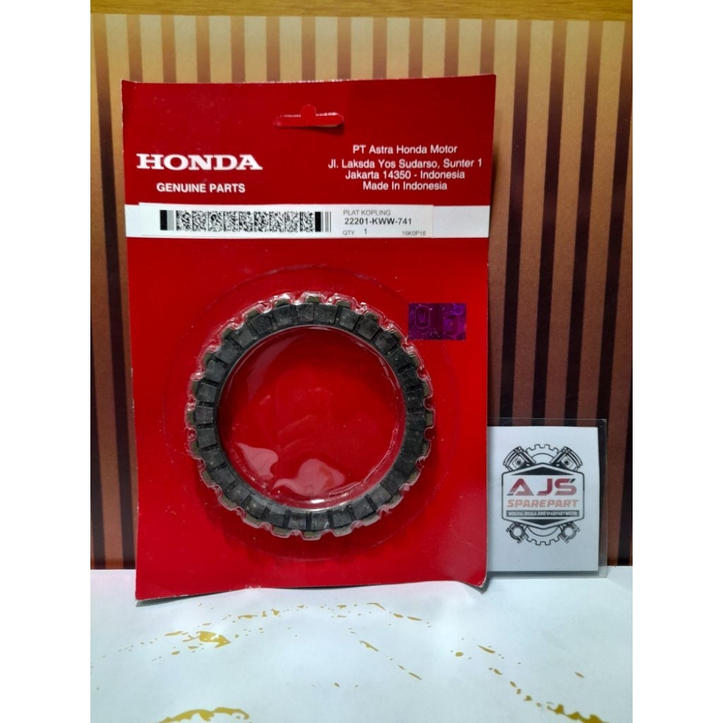 KAMPAS KOPLING PLAY KOPLING KWW REVO ABSOLUTE BLADE 22201-KWW-741 HONDA