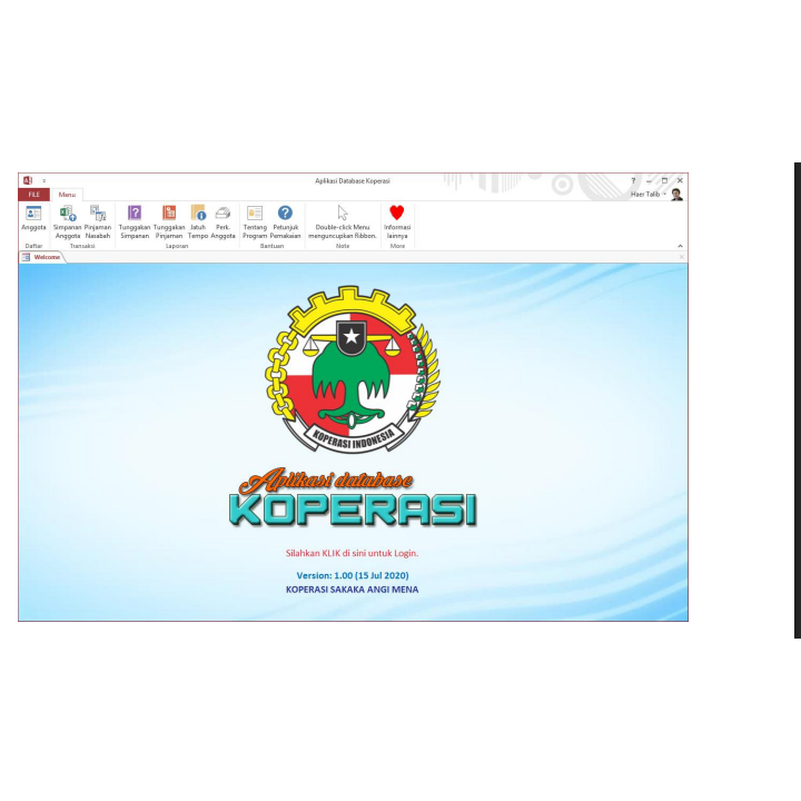 APLIKASI DATABASE KOPERASI (ADK)