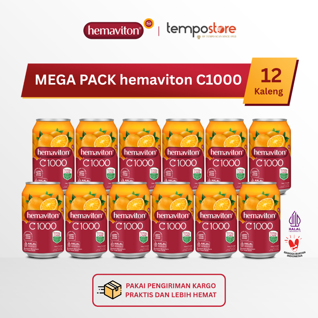 

Mega Pack Hemaviton C1000 Orange 330ml isi 12