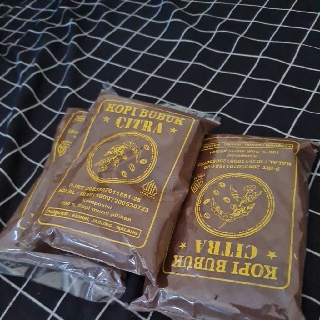 

Kopi Bubuk Robusta citra 100% Asli - Kopi Tradisional Malang - Kemasan 150gr