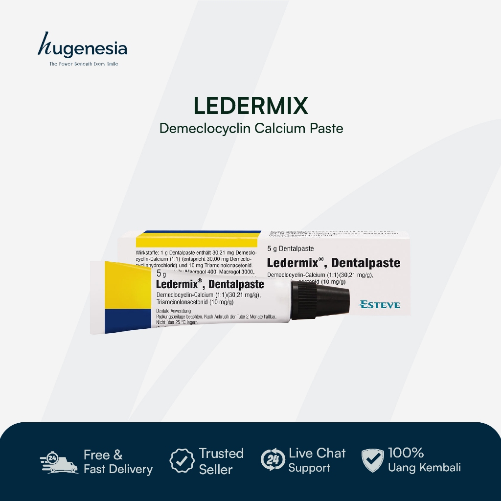 Hugenesia - Ledermix Dental Paste Obat Gigi Radang & Infeksi Pulpa 5g