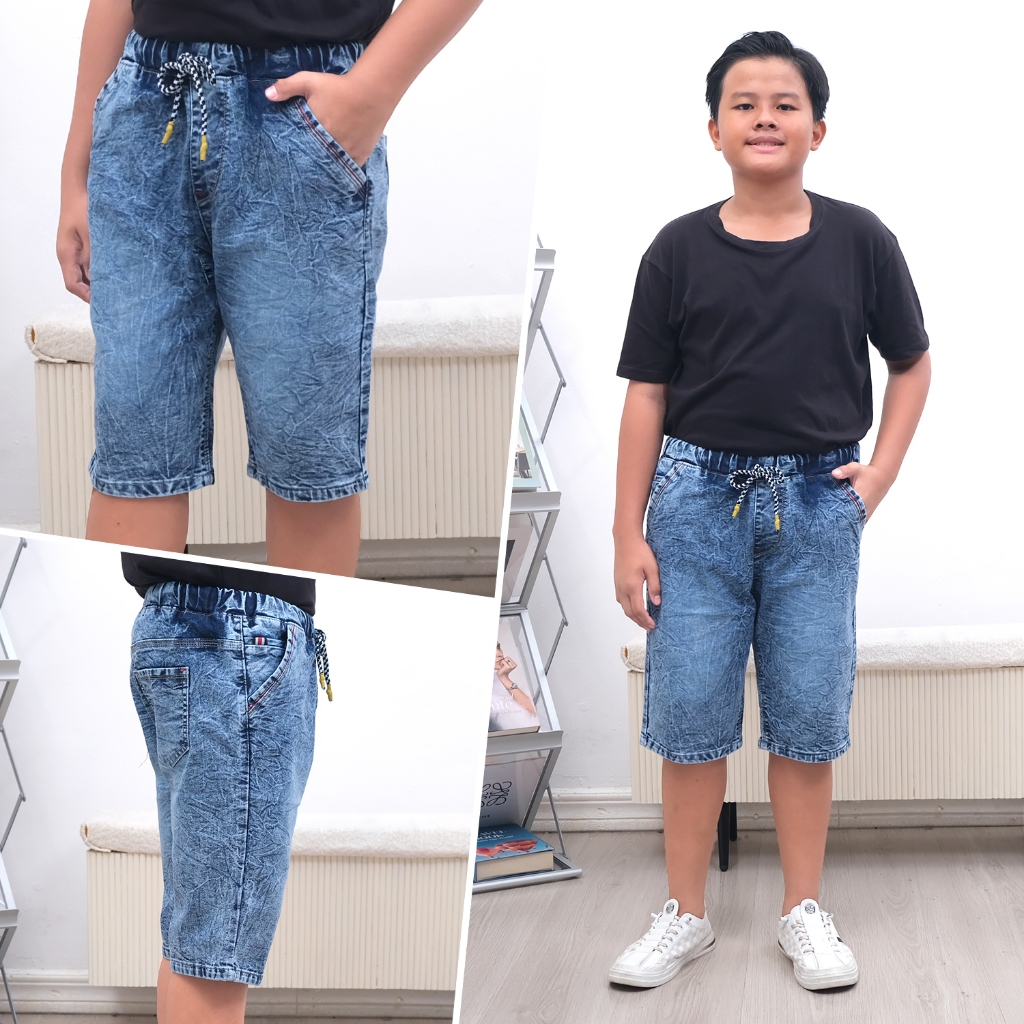 Zahfran27 celana jeans  pendek anak 3th-14th, short jeans pants junior celana anak tanggung jeans st
