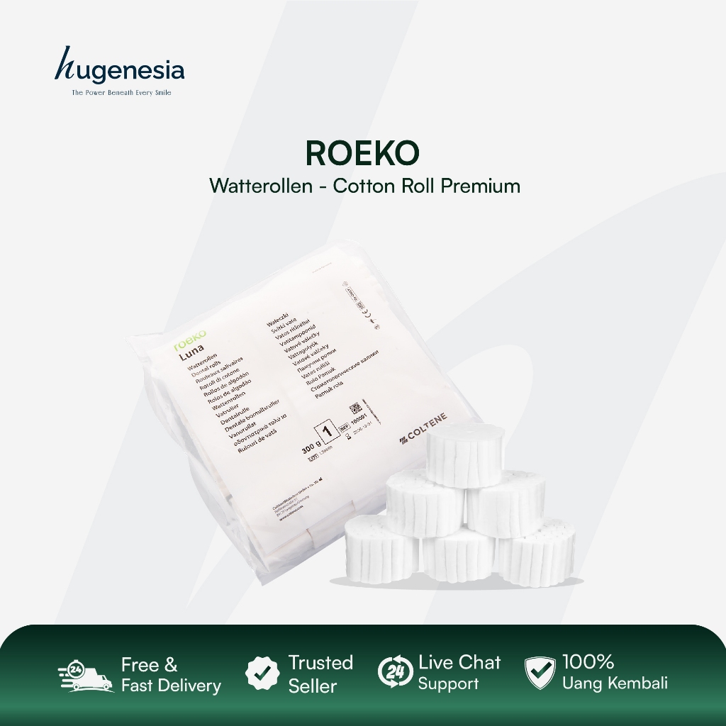 Hugenesia - Cotton Roll Gigi Roeko Luna Kapas Gulung Dental Coltene