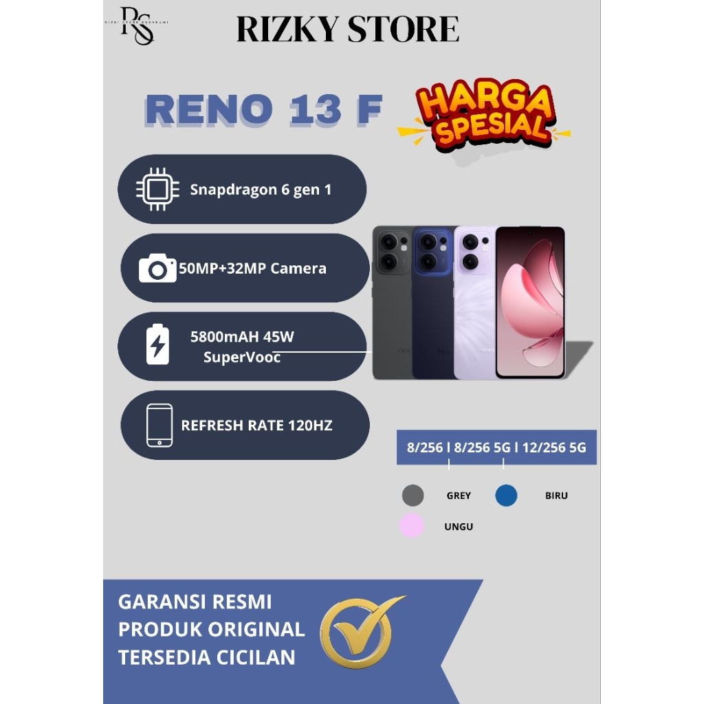 OPPO RENO 13 F 8/256 8/256 5G 12/256 5G