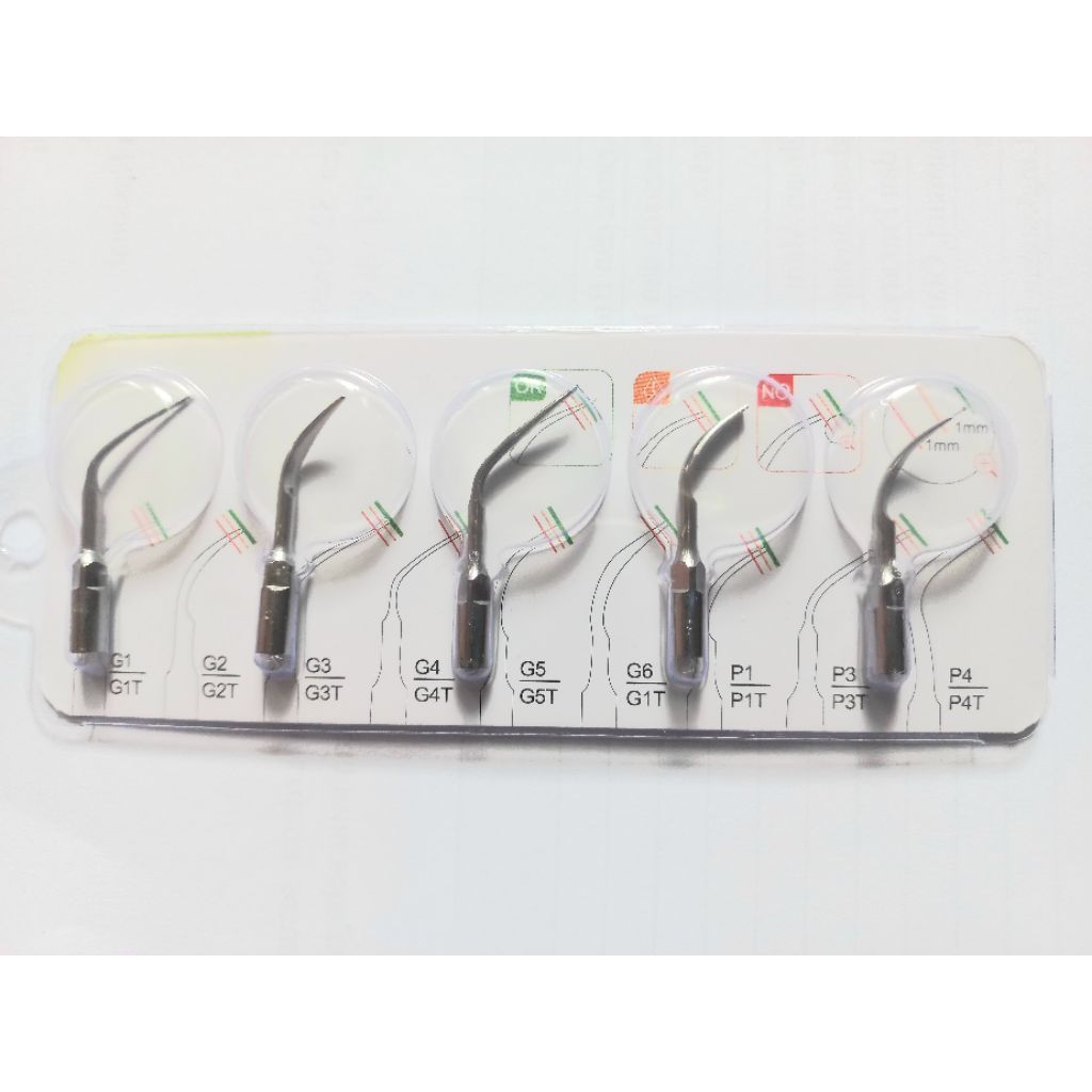 Tip Scaler set isi 5 piece type G1, G2, G3, G4, P3 (woodpacker, DTE, ART)