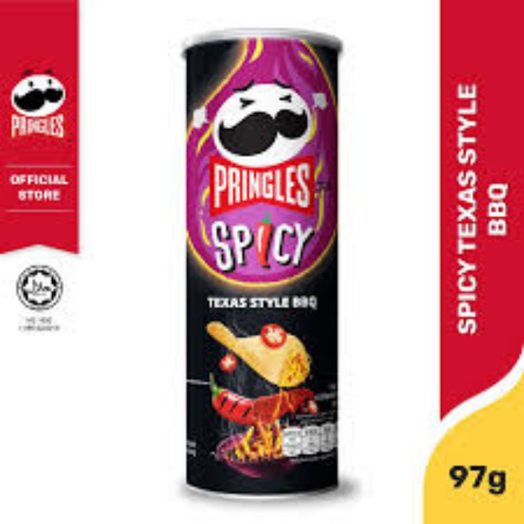 

❤️(TERMURAH)❤️Pringles Spicy Texas BBQ 97gr