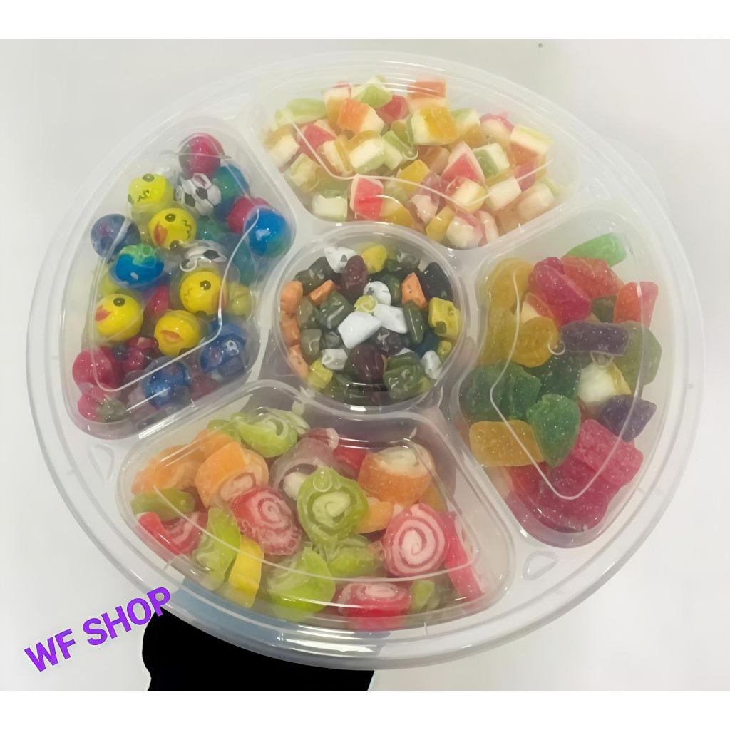 Thinwall 2000ml R Bento Sekat Isi 25pcs / thinwall bulat sekat makanan