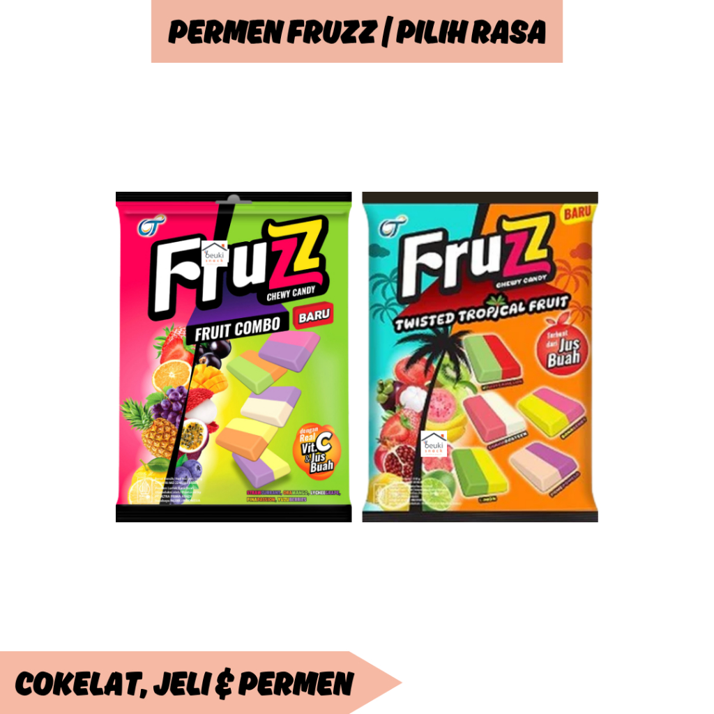 

Fruzz Chewy Candy Permen Rasa Campur dari Orang Tua