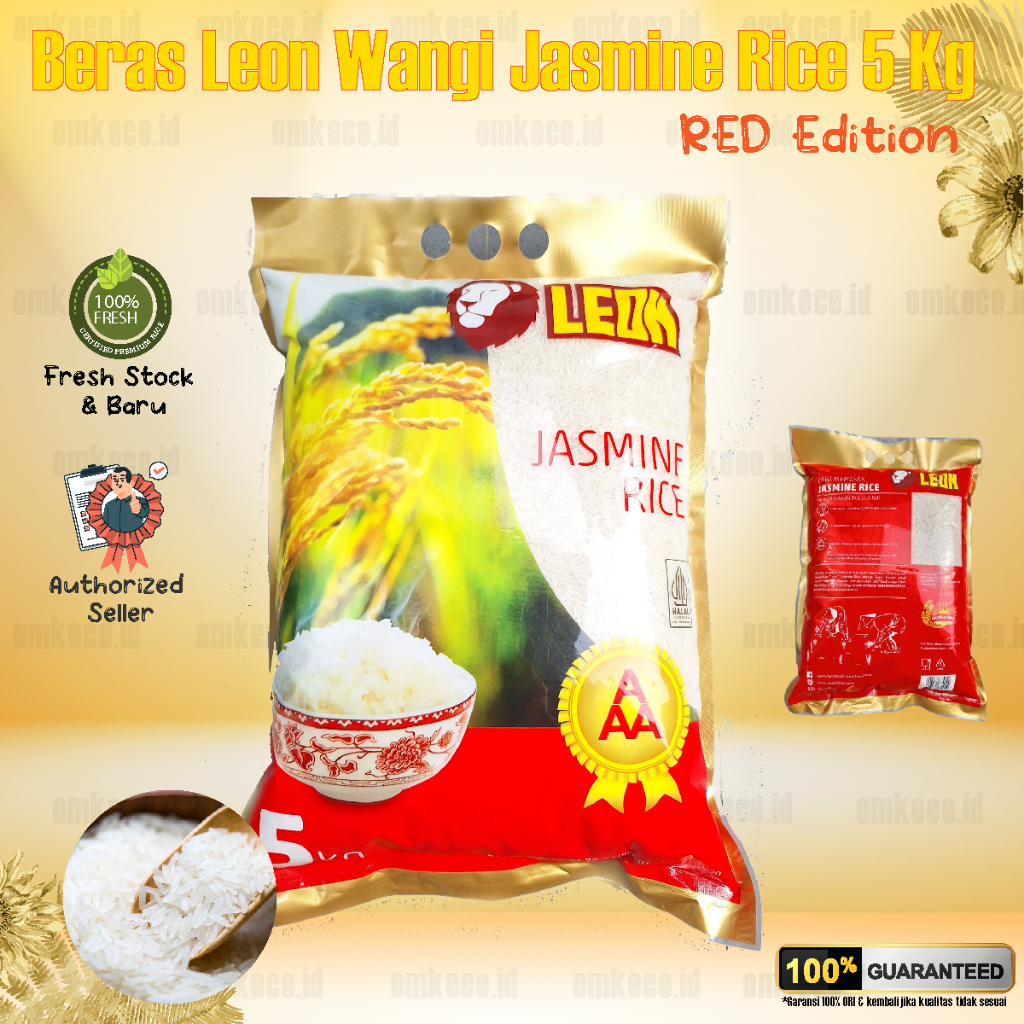 

BERAS JASMINE PREMIUM MURAH LEON Long Grain Premium 5kg ORIGINAL