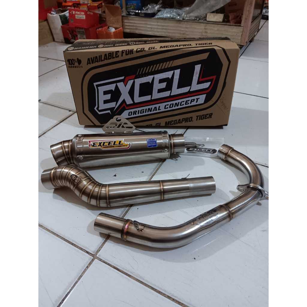 Knalpot Racing Kenalpot Dor Kompetisi Original Excell pnp CB GL MP TIGER